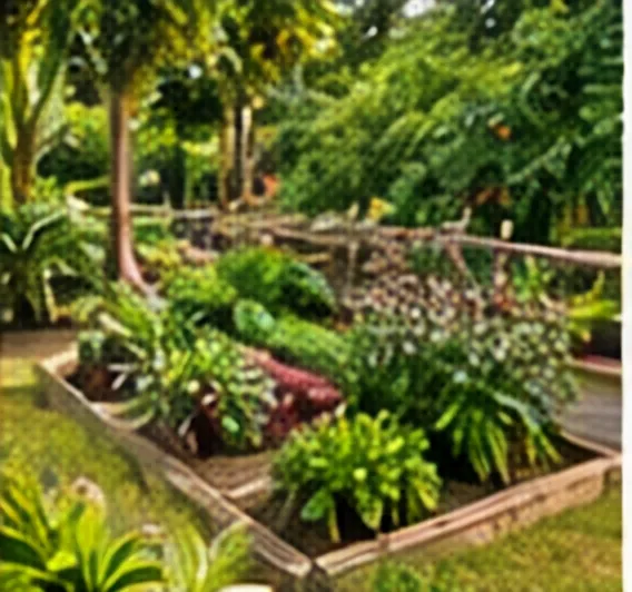 Artist’s impression of planted garden beds